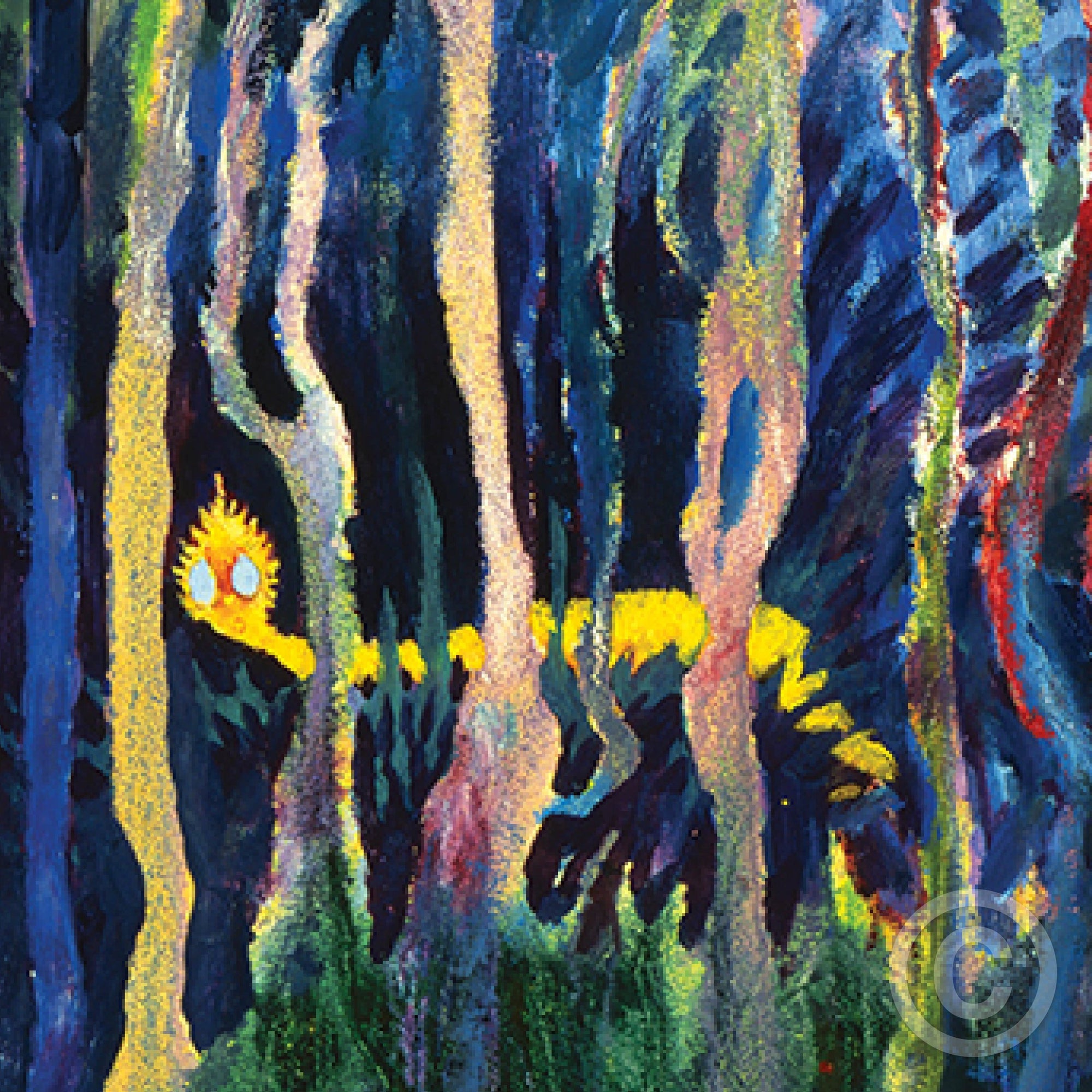 Worm Burning Bright in the Forest in the Night