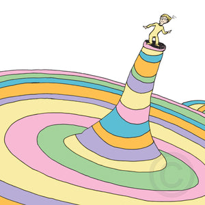 Oh the Places You'll Go! Cover Illustration Deluxe