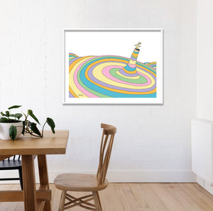Oh the Places You'll Go! Cover Illustration Deluxe
