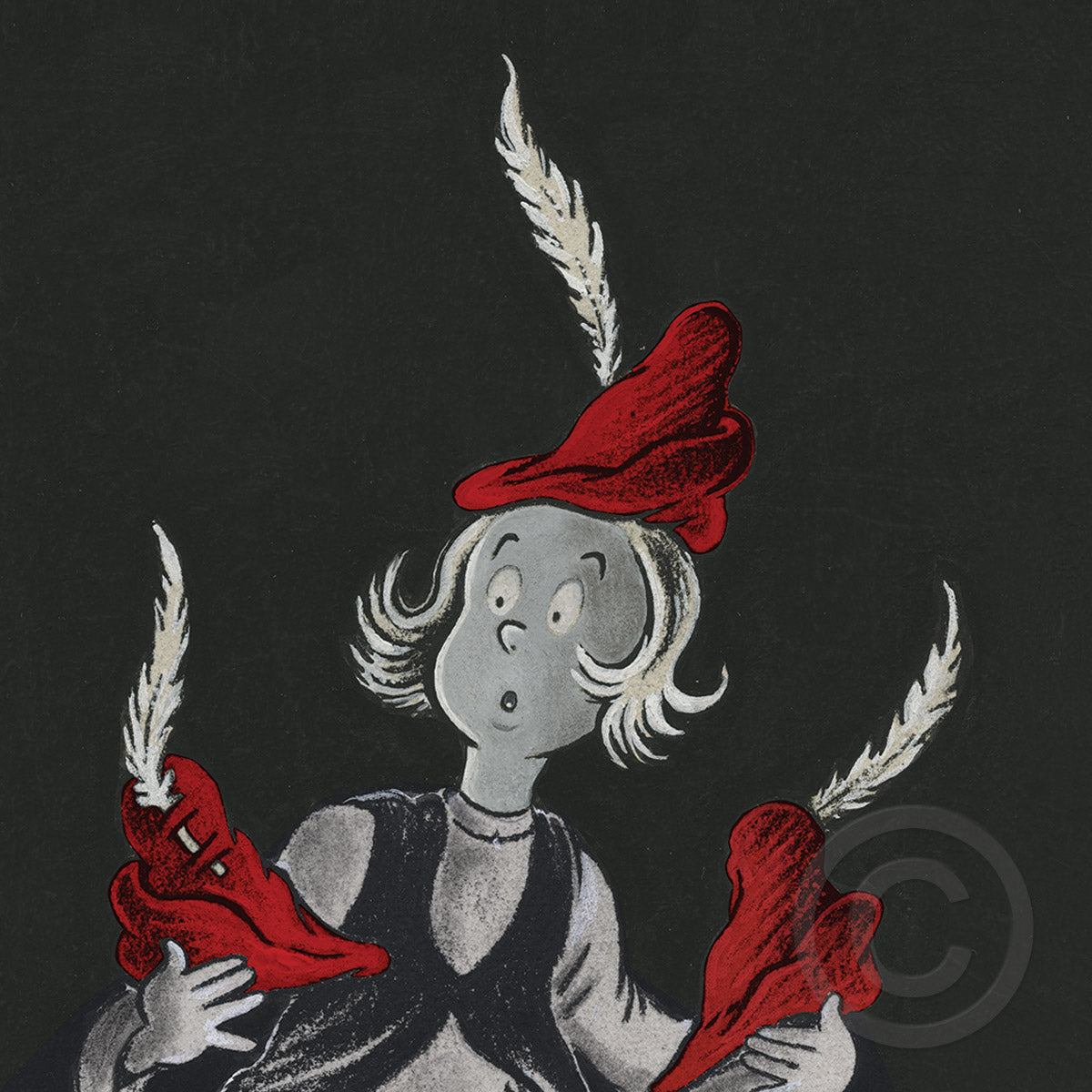 The 500 Hats of Bartholomew Cubbins - 75th Anniversary Print