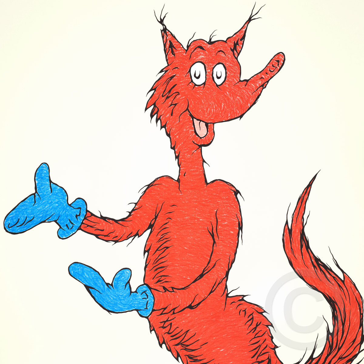Fox in Socks 50th Anniversary Print