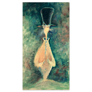 Indistinct Cat with Cigar