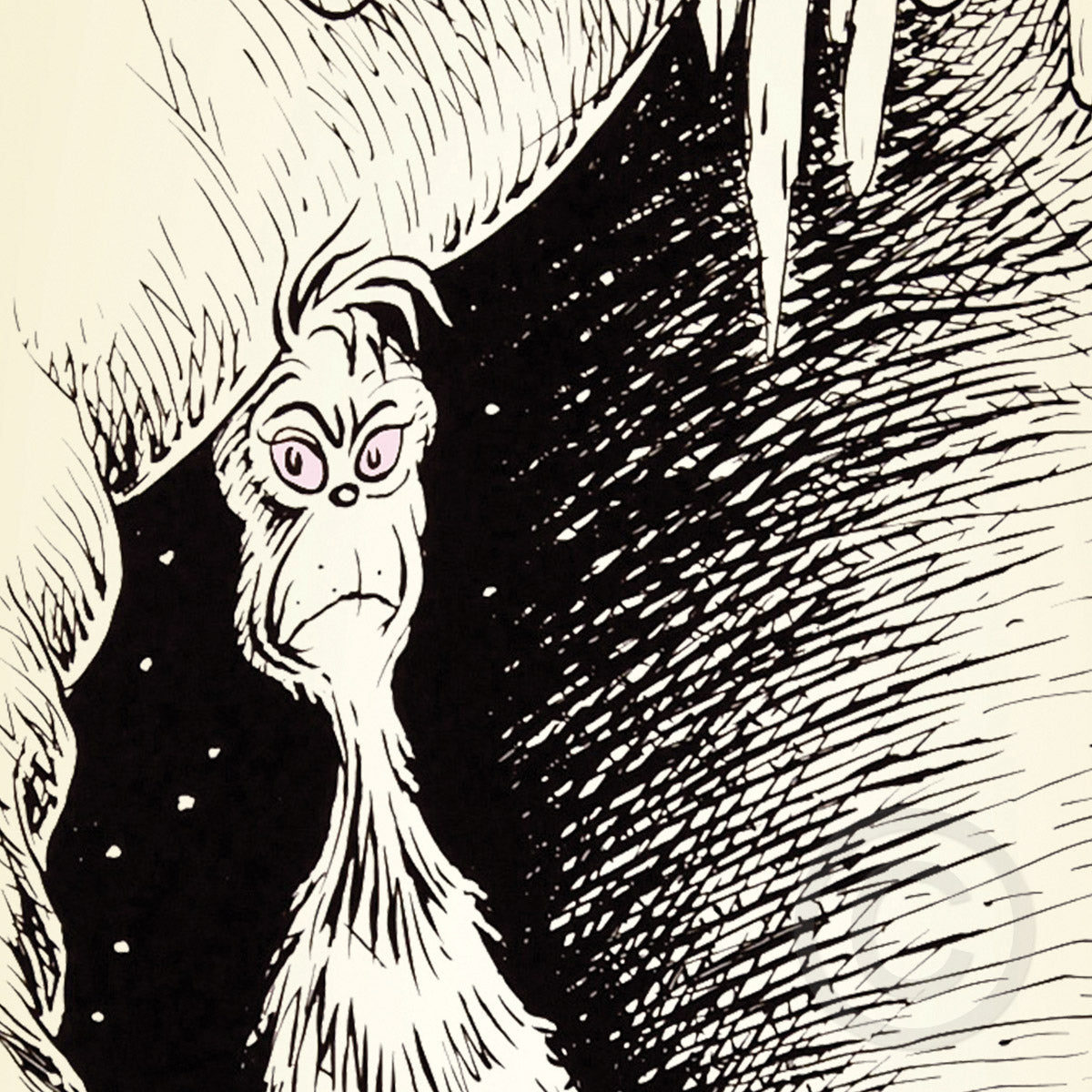 Grinch at Mount Crumpit (How the Grinch Stole Christmas 50th Anniversary Print)