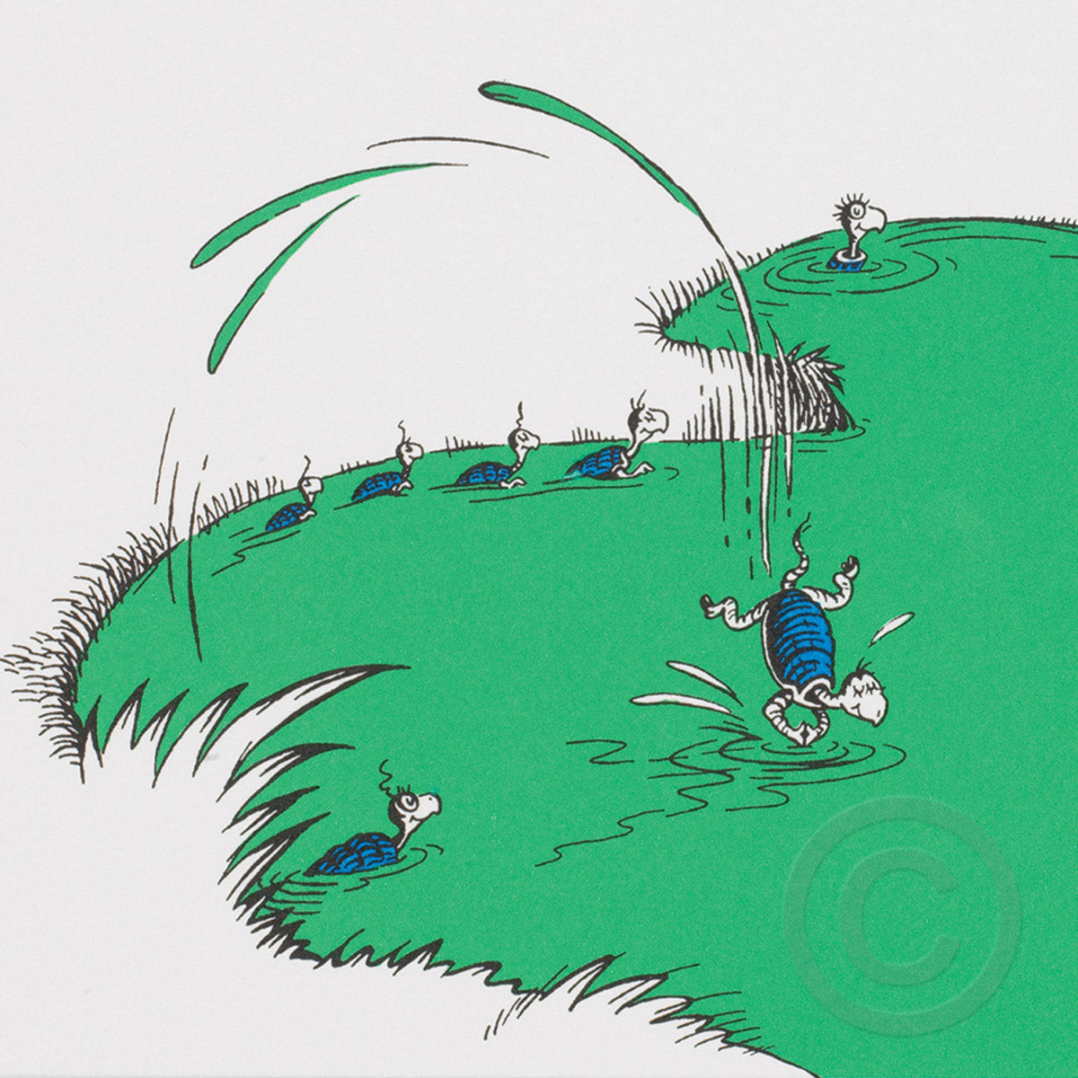 On the Far Away Island of Salamasond, Yertle the Turtle was King of the Pond