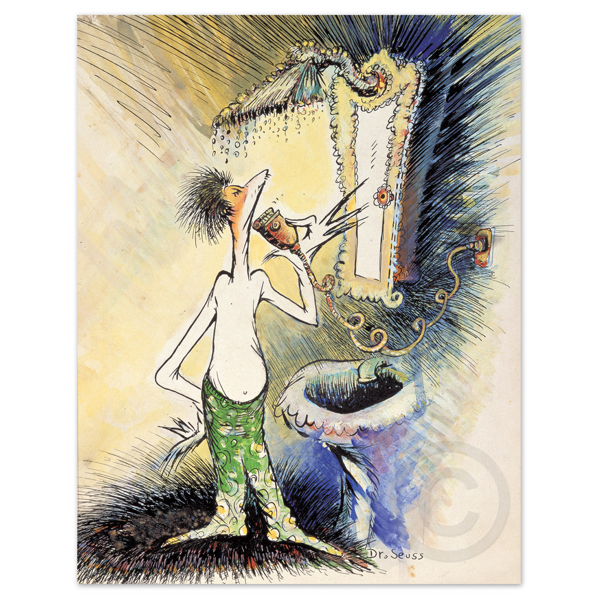 Self-Portrait as a Young Man Shaving